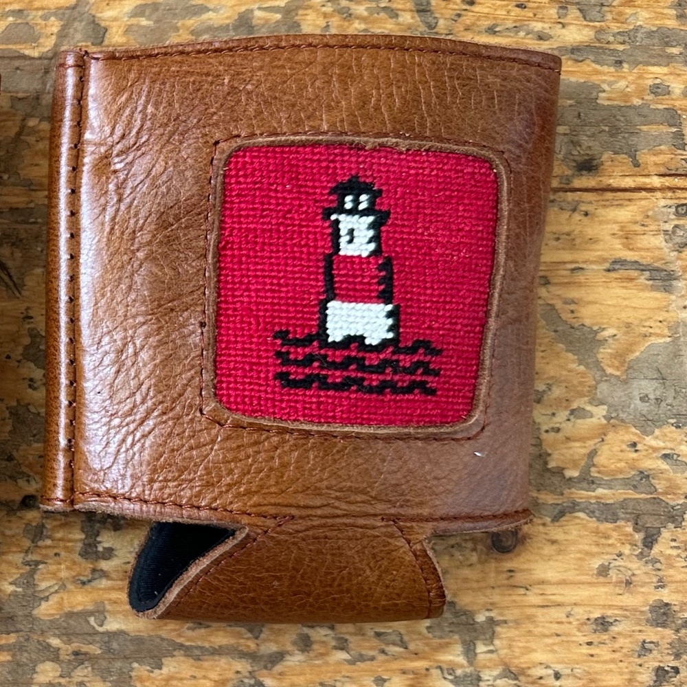 Smathers and Branson Leather Cisco Brewery Sankity Lighthouse Coozie